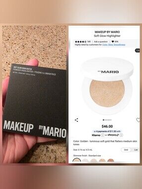 Makeup By Mario Soft Glow Highlighter — Golden